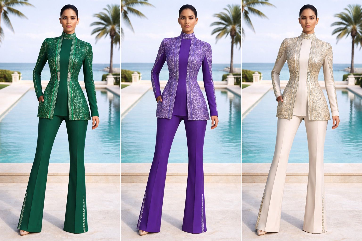 The Pearl Trio Evening Set